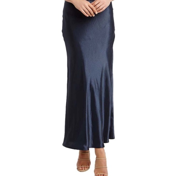 😊Bardot 🌟Black Iris Drape Slipdress M - Picture 11 of 15